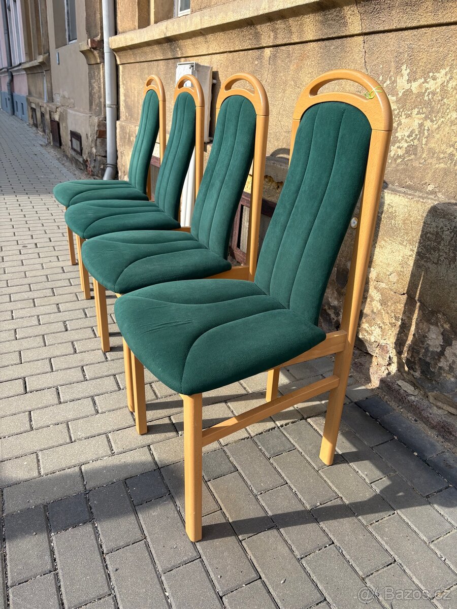 Kuchyňské židle zelené - 2
