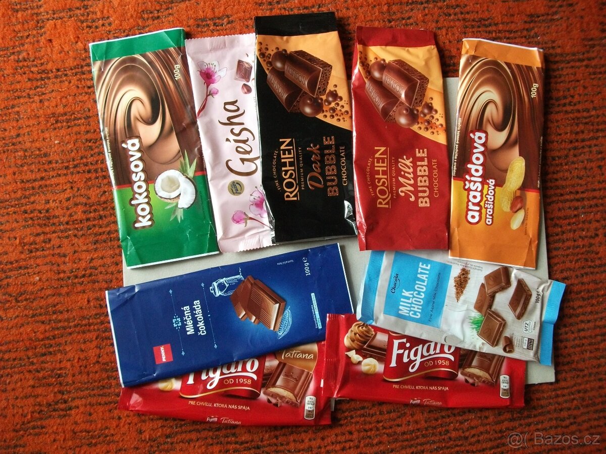 Obaly od čokolád - 2