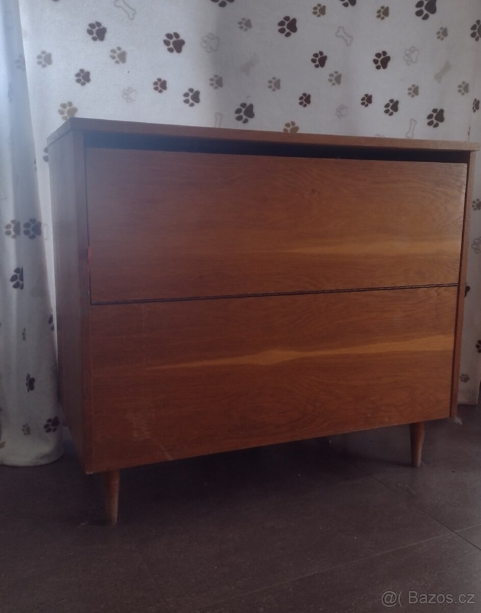 komoda typu peřiňák , retro - 2