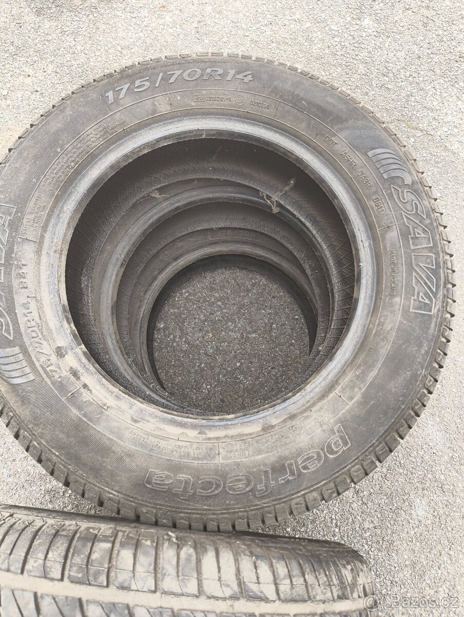 4 x pneu 175/70 R 14 letní - 2