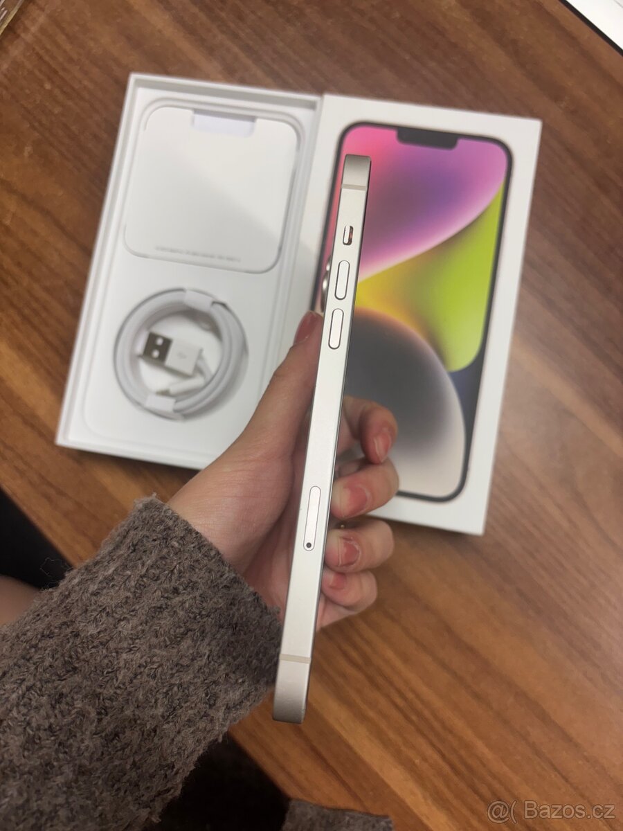 IPhone 14 Plus, white, 128gb, baterie 100% - 2