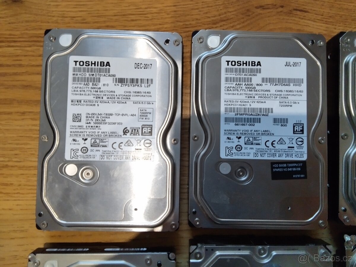 HDD 3tb, 1.5tb, 1tb, 5x500gb, 320gb - 2