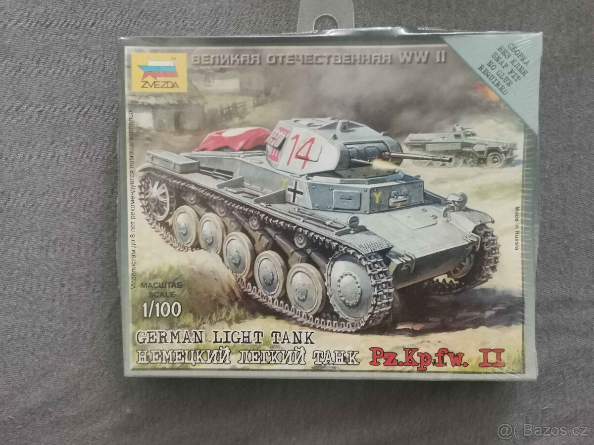 Německý Pz.Kpfw. II | Zvezda | 6102 | 1:100 | Nerozbaleno - 2