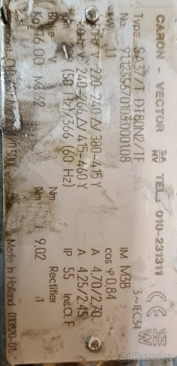 Motor SEW 1.1kW 299 ot./min. - 2