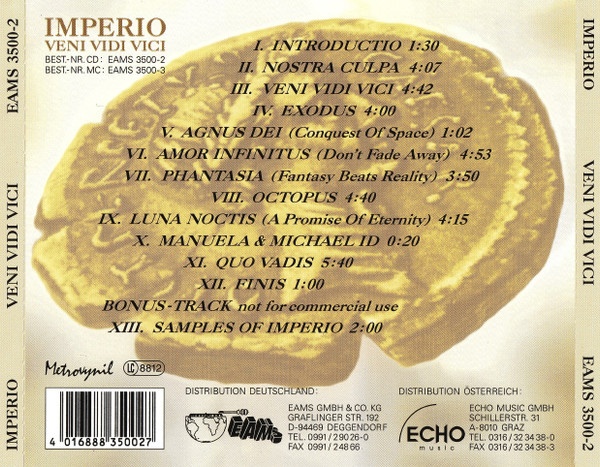 CD Imperio - Veni vidi vici - 2