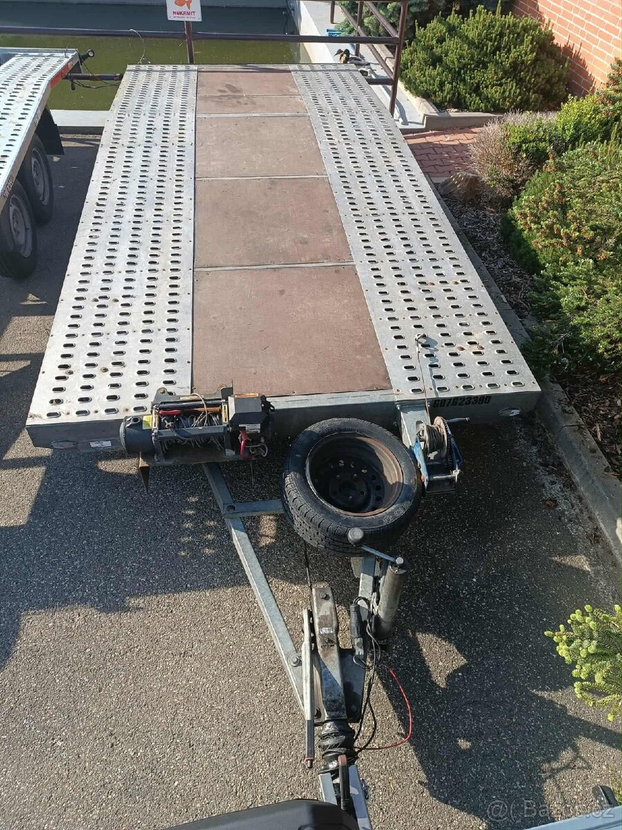 Vlek autoprepravnik s překližkou, plato - 2