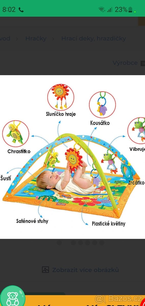 Tiny Love Hrací deka s hrazdou Slunečný den - 2