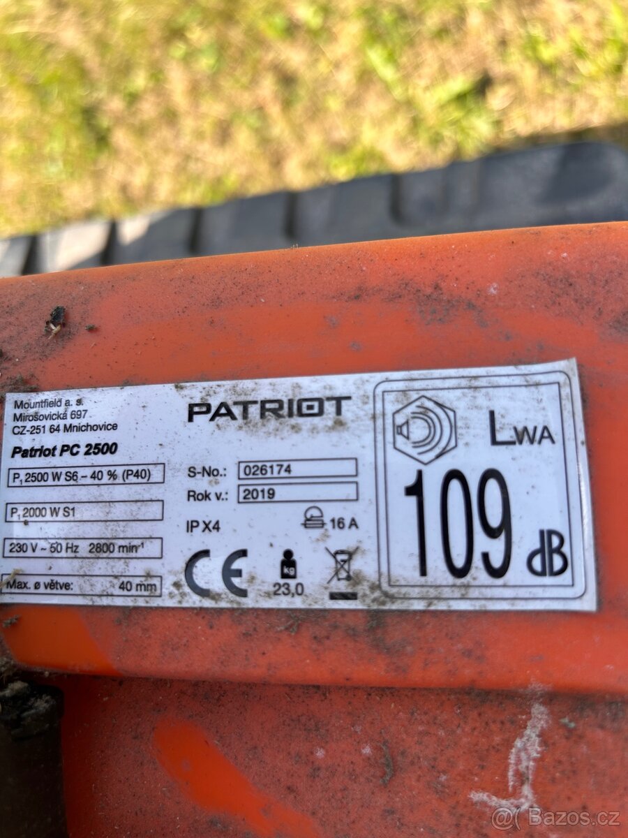 Štěpkovač/Drtič Patriot 2500 - 2