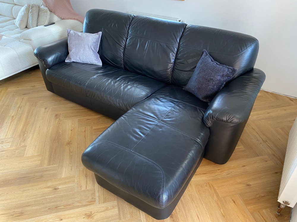 ✅Kožená sedačka s lenoškou - 2,5m šířka - 2