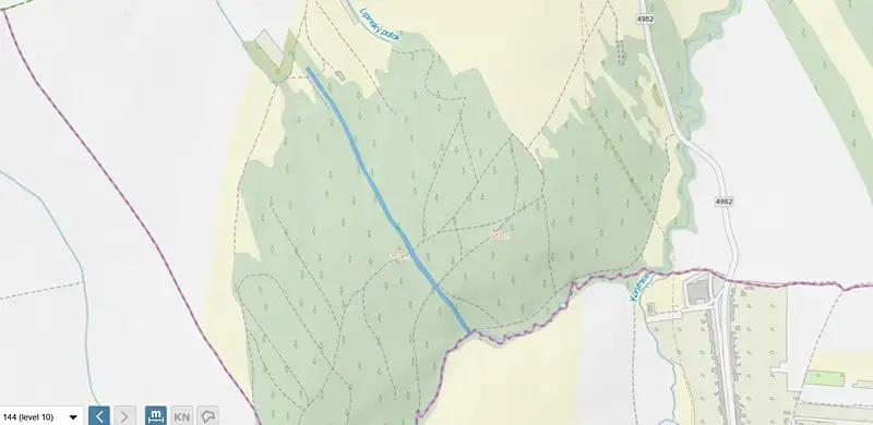 Prodej lesa 9436 m² Nivnice - 2