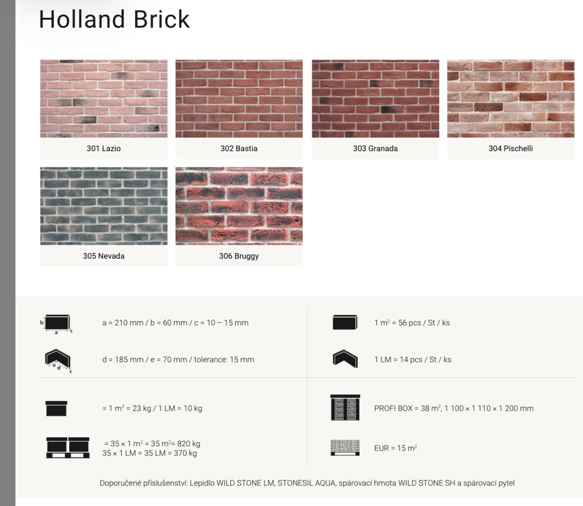 Cihly- obkladové pásky - 2