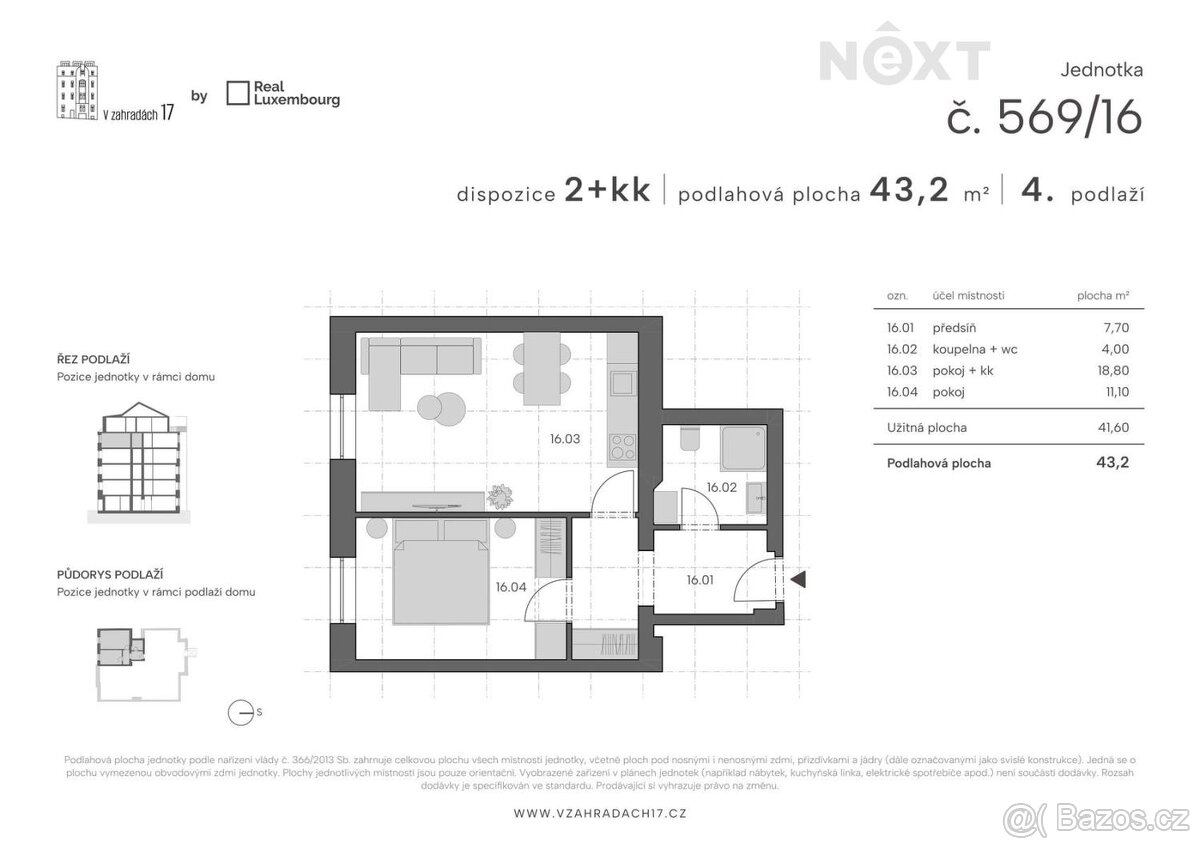 Prodej byt 2+kk, 43㎡ - 2