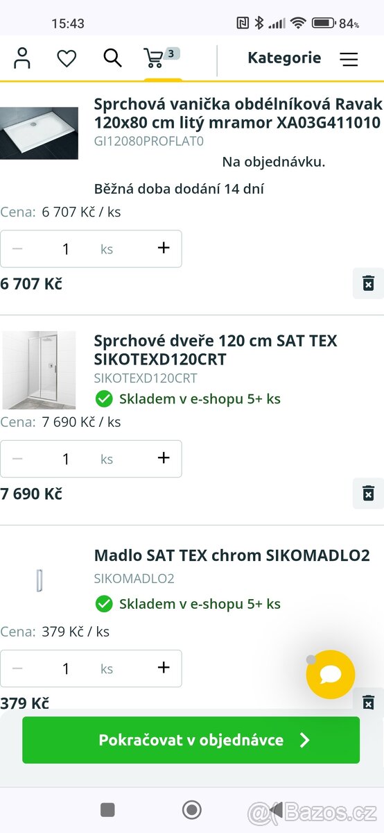 Nový sprchový kout 80x120 - 2