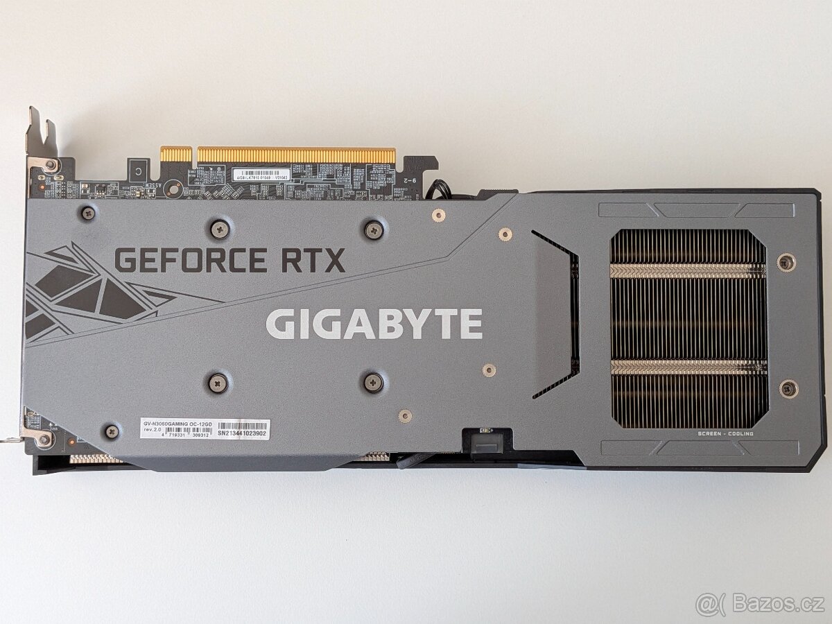 GIGABYTE RTX 3060 GAMING OC 12GB (rev. 2.0) - 2