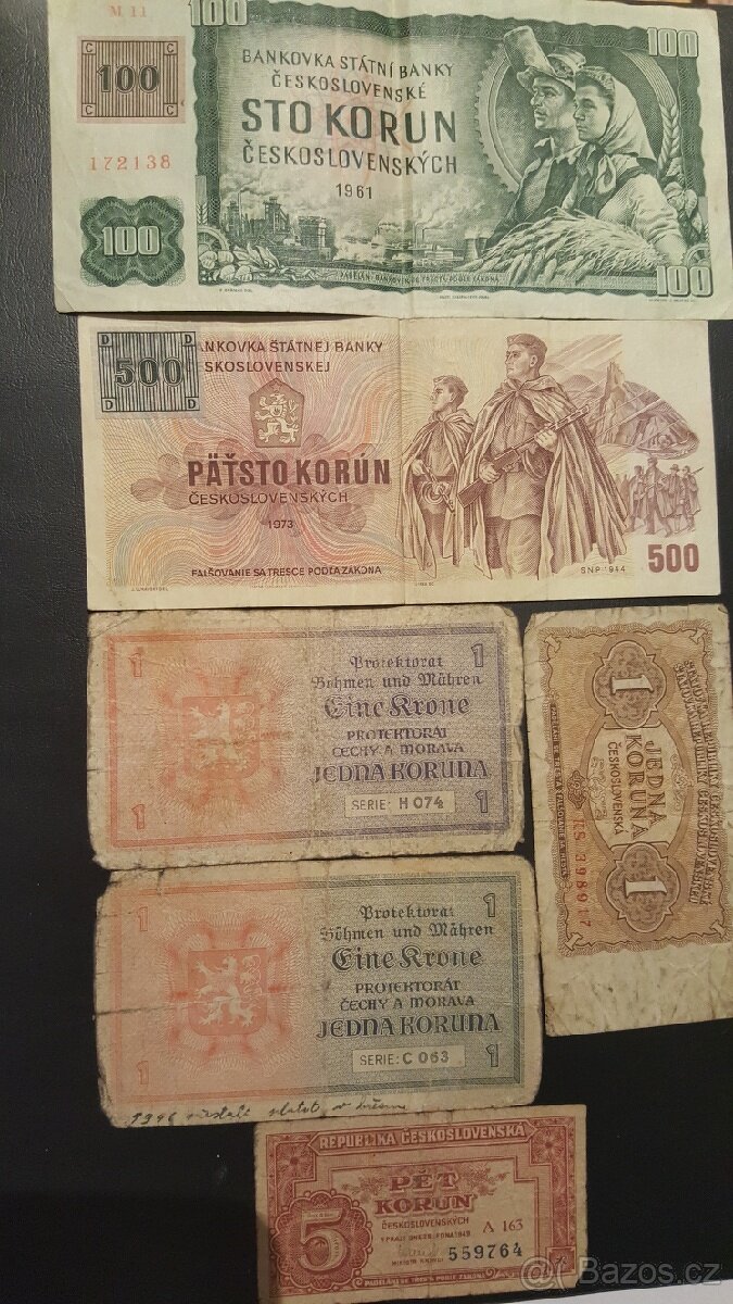 staré bankovky - 2