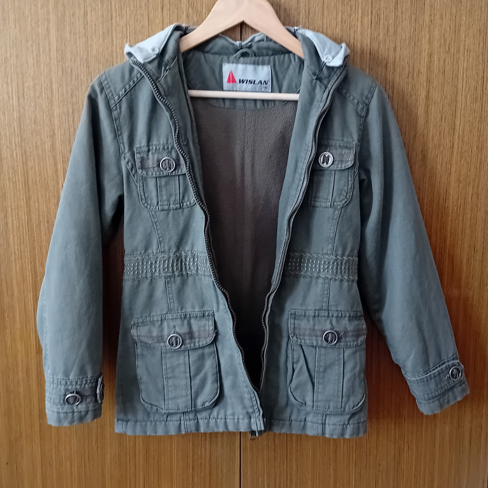 Dívčí kabátek khaki - 2