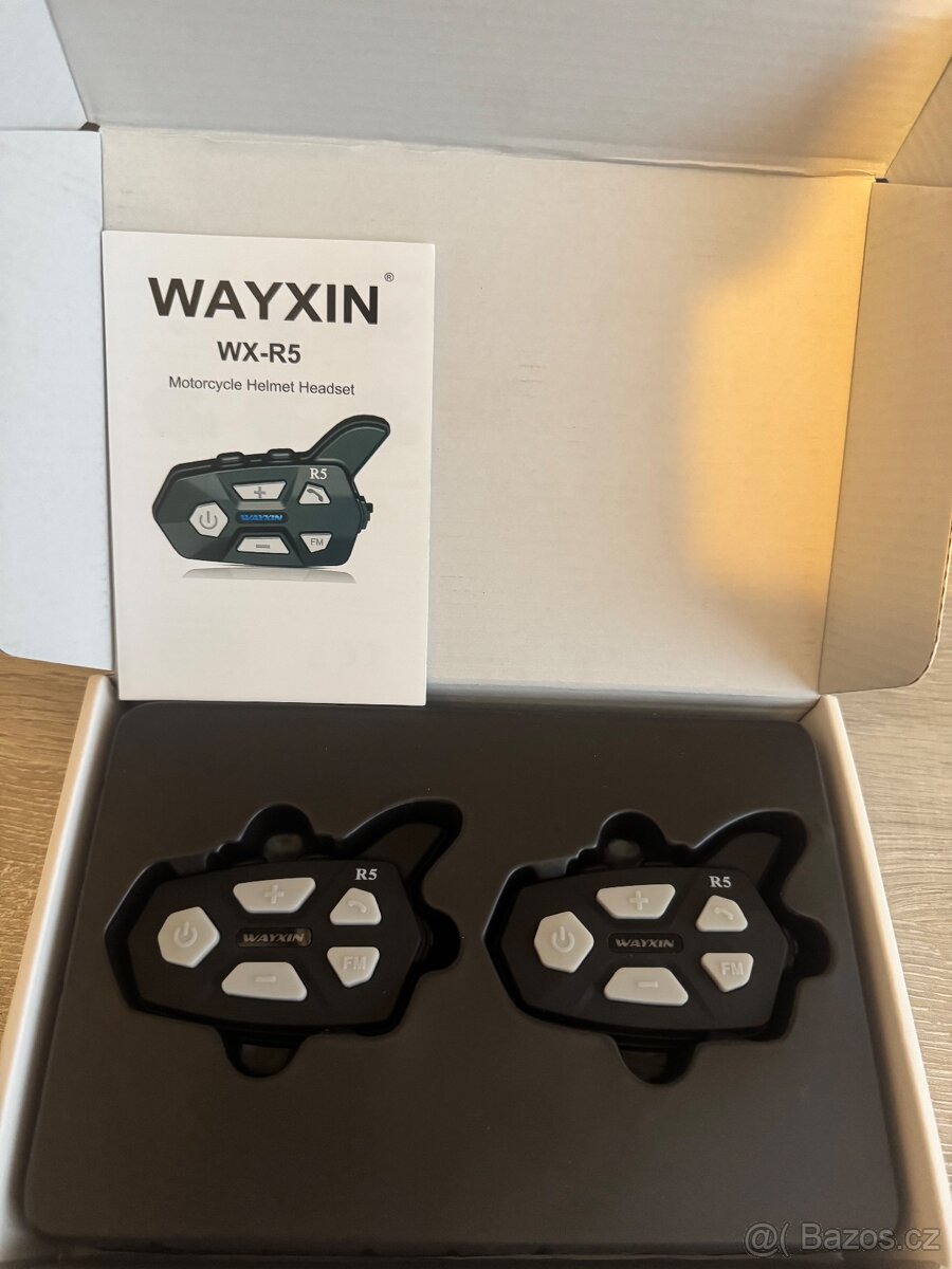 WAYXIN R5 twin pack - sluchátka na motorku - 2