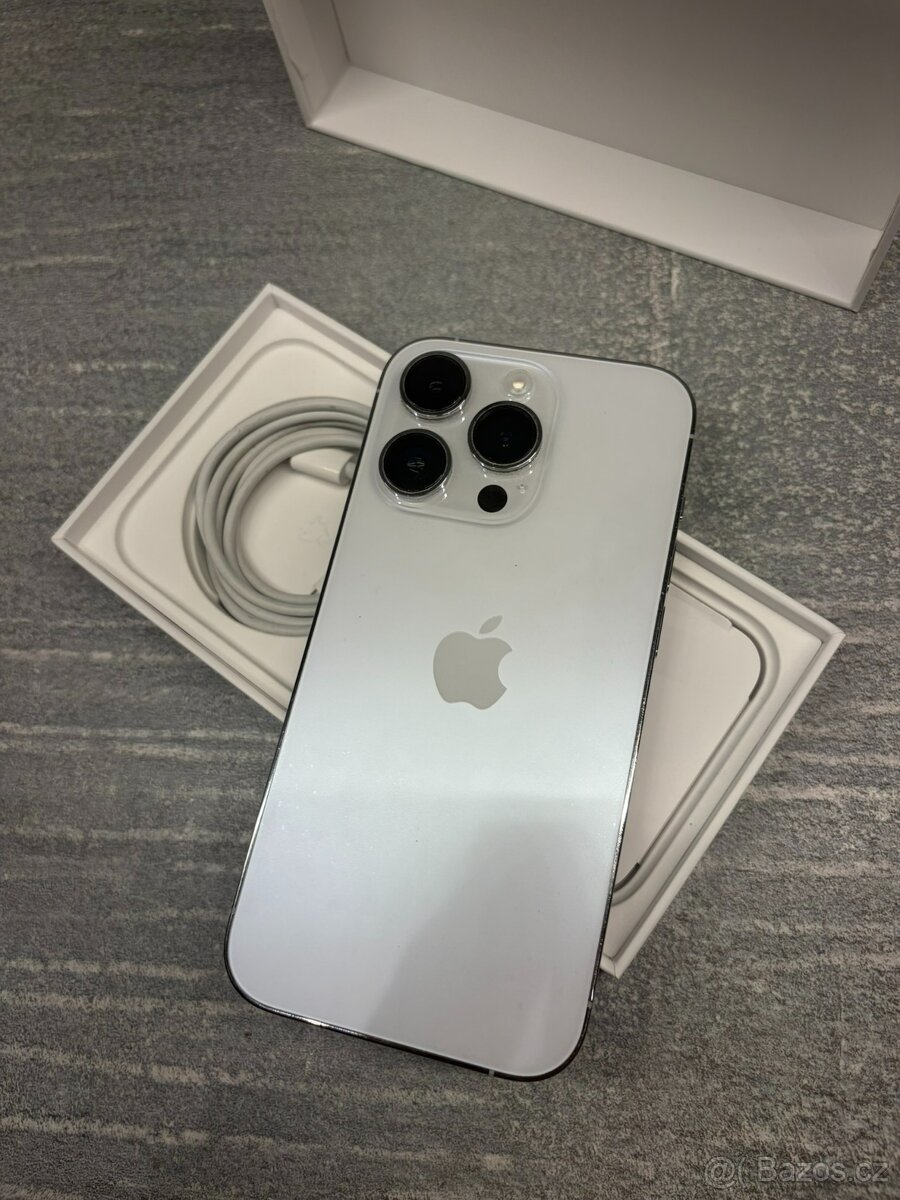 iPhone 14 Pro, 256 GB, Silver / Bílý - PERFEKTNÍ STAV - 2