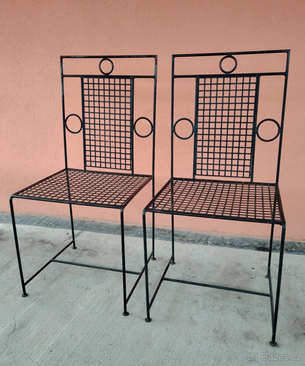 Designový zahradní židle..3ks - 2