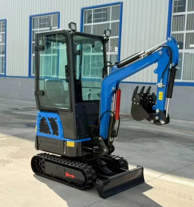 bagr s kabinou, kabinový bagr, minibagr, joysticky - 2