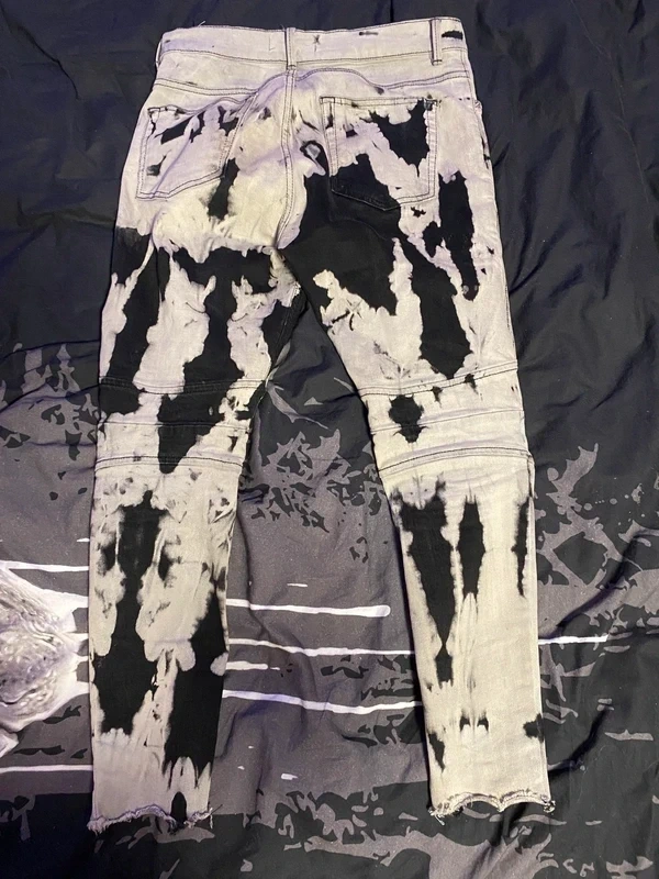 Šedo černé džíny - S - 2