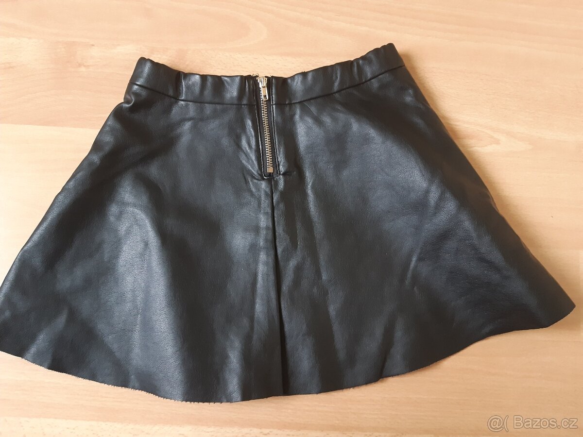 Dětská kožená sukně vel. 128 - 2
