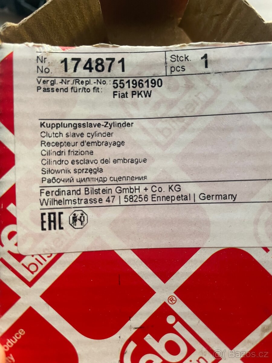 Spojkový válečel fiat stilo 1.6 - 2