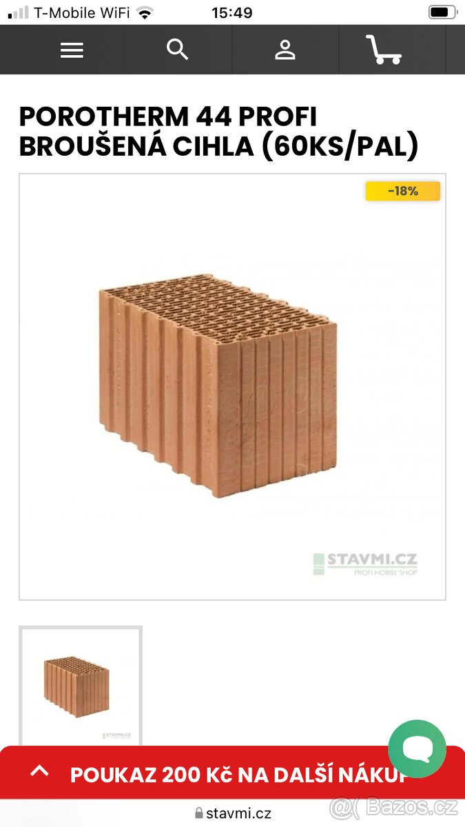 Cihly POROTHERM 44 - 2