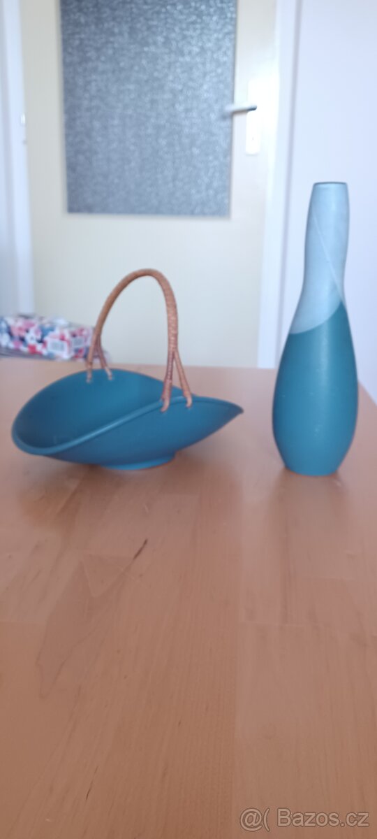 Stará váza + košík - 2