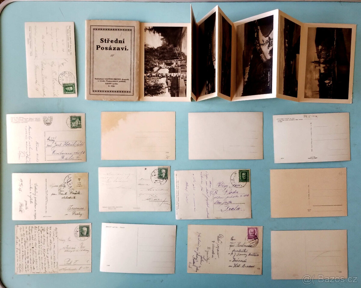 pohlednice Kácov, severní Morava, Semily, Letiny, Rataje - 2