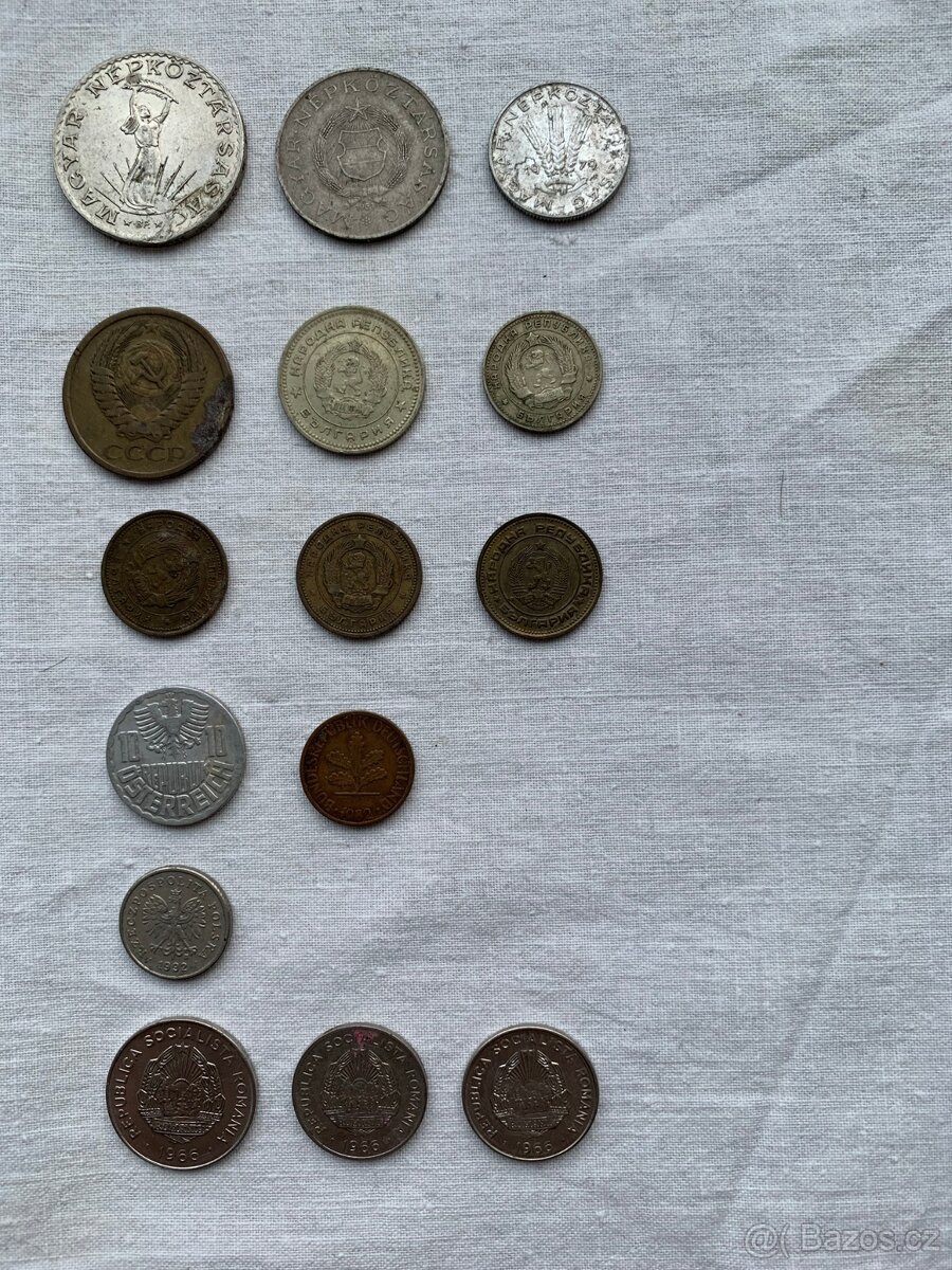 Prodám tyto mince - různé státy - 2