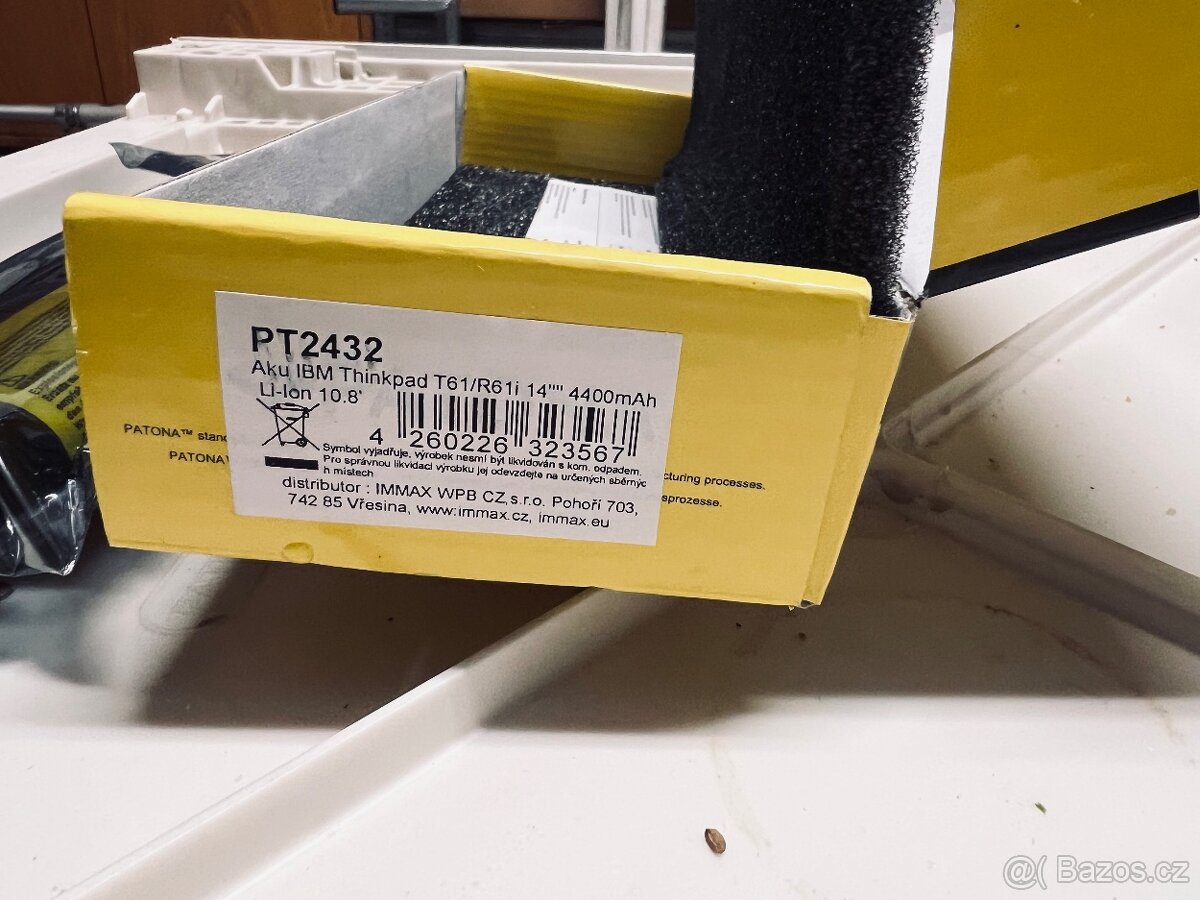 Akumulátor pro IBM Thinkpad T61/R61i 4400mAh - 2