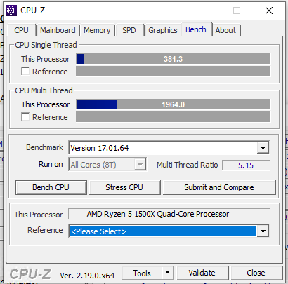 AMD Ryzen 5 1500X - 2