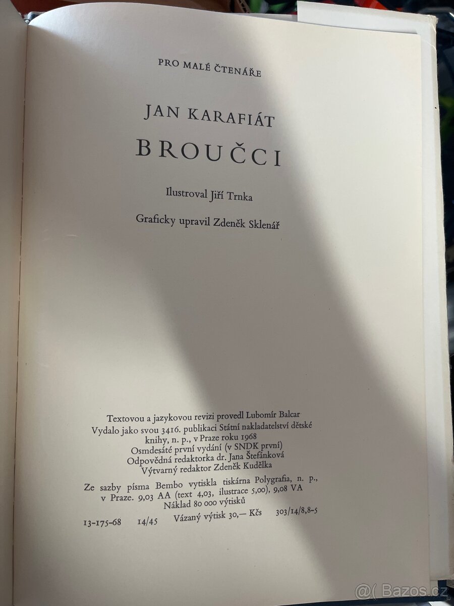 Jan Karafiát, Broučci - 2