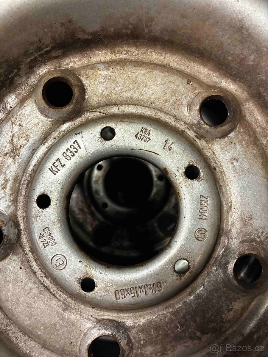Prodám Plechové disky 15" + Pneu Michelin - 2