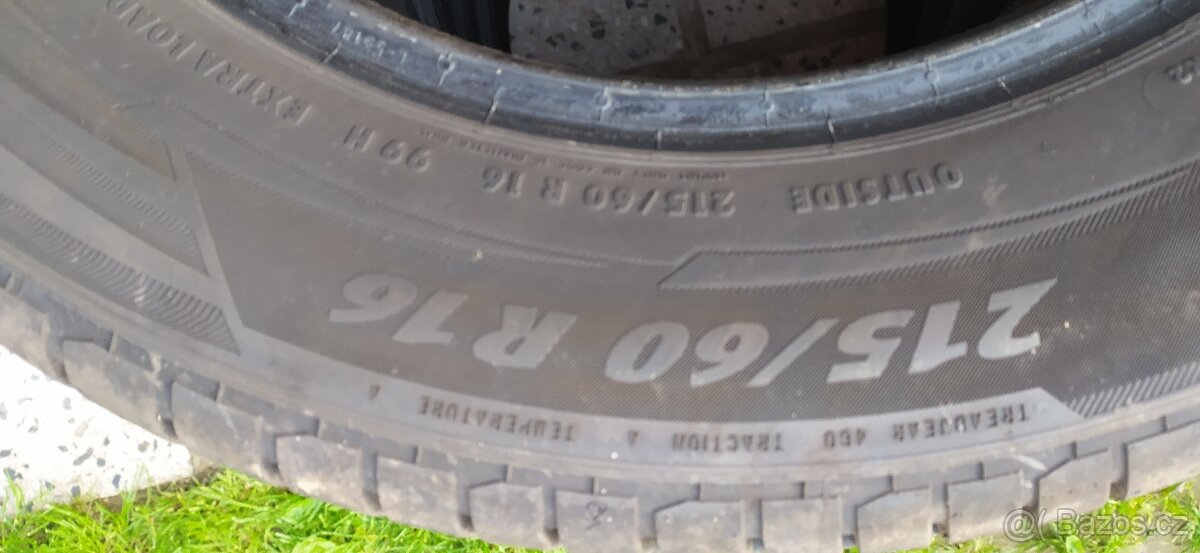 Prodám nové letní pneu 215/60-16 - 2