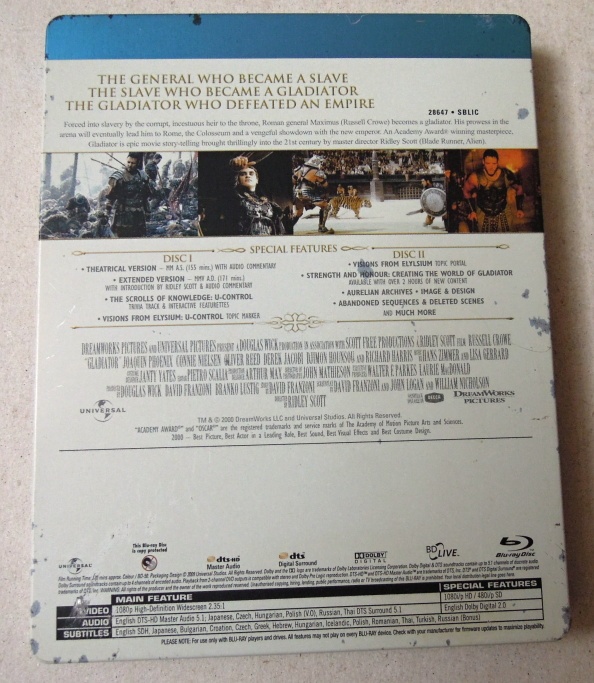GLADIATOR (R.Crowe) 2disc steelbook - 2