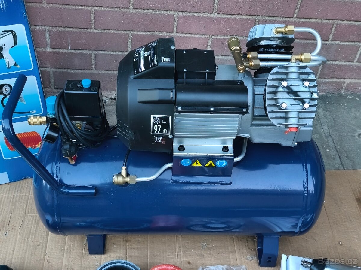 Prodám NEPOUŽITÝ 2-pístový kompresor Einhell BT-AC 400/50 +p - 2