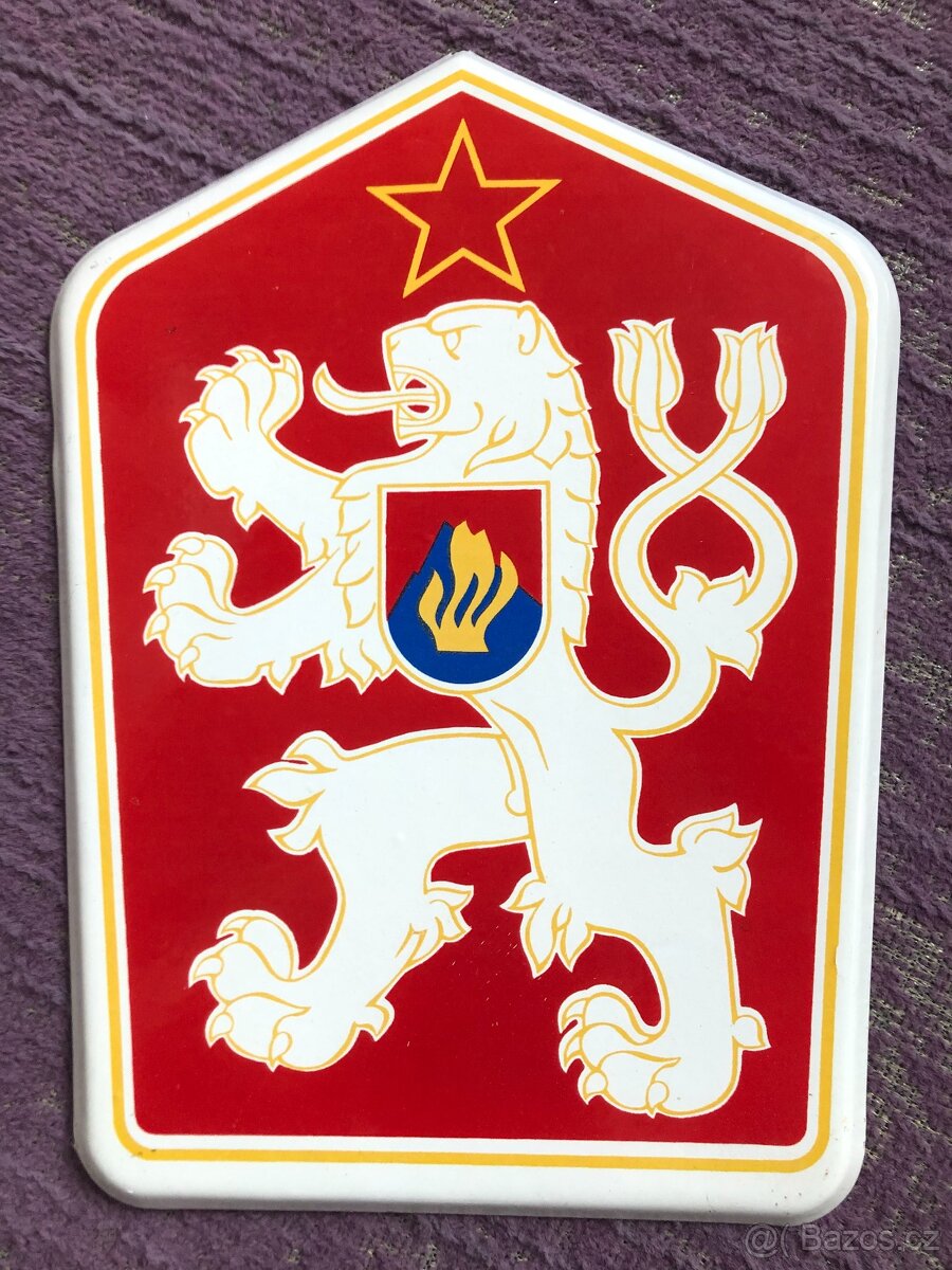 Staré smaltované cedule, státní znak ČSSR - 2