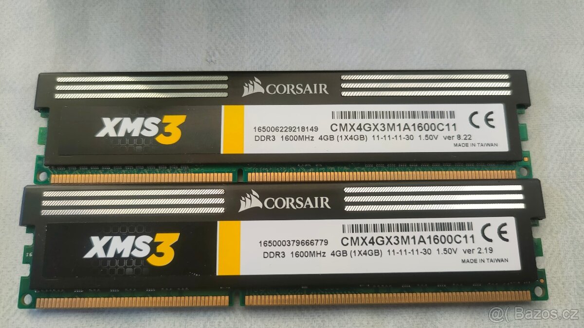 XMS3 8GB Kit 1600MHz - 2