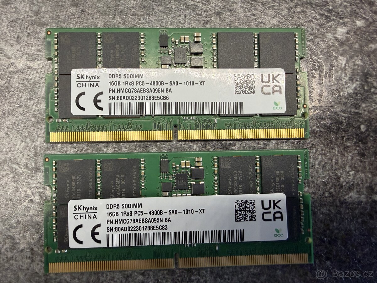 Ramky do notebooku sodimm DDR5 16GB - 2