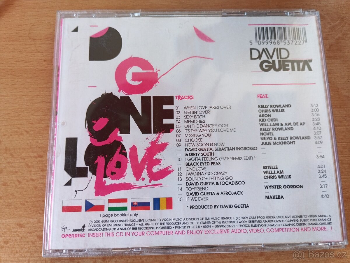 CD David Guetta - one love - 2
