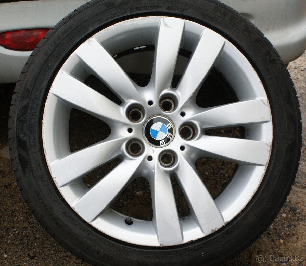 R17 alu kola BMW 5x120 dvourozměr pěkné a letní pneu - 2