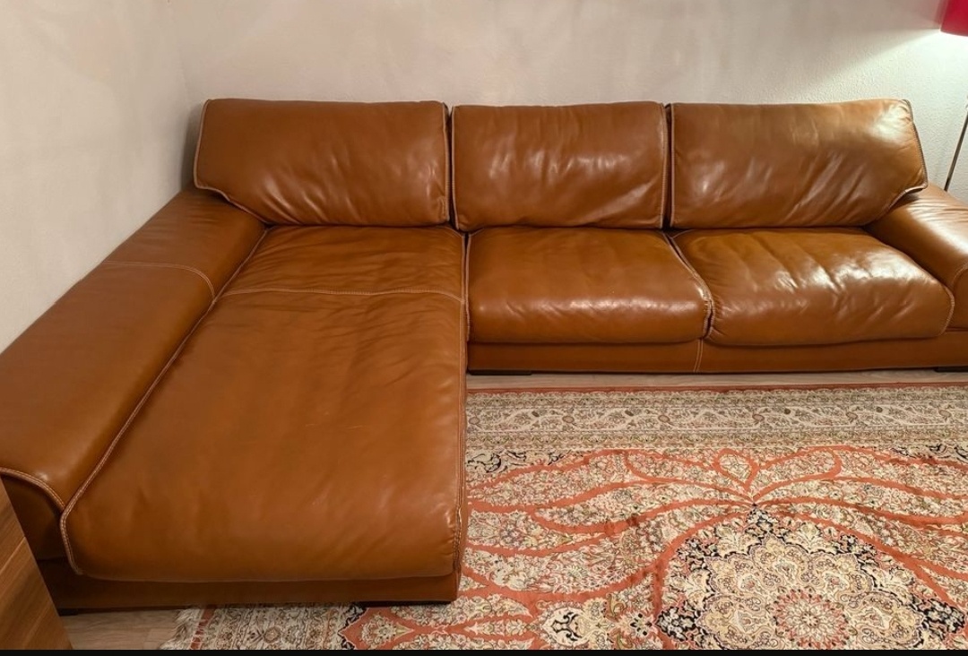 Kožená rohová sedací souprava - 2