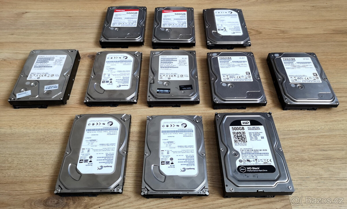 Predám viacero hardiskov 500GB - 2