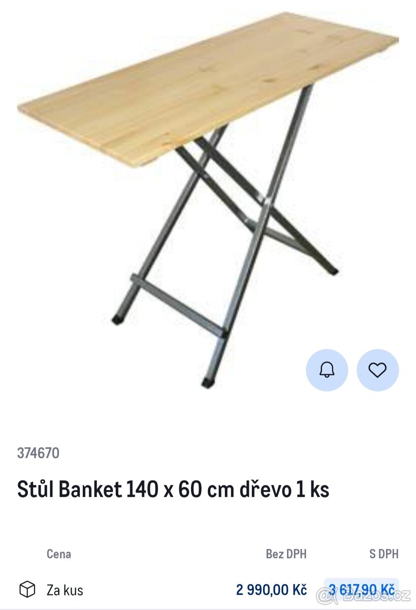 Stůl skládací/ banket - 2