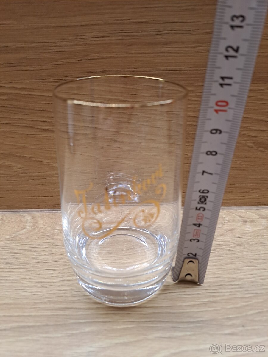 Retro sklenička s nápisem - 2