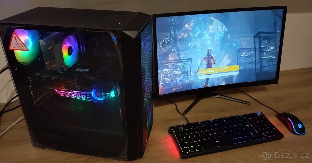 Herní PC s 12400F, RTX 3070 a novým 24" 180Hz FreeSync LCD - 2