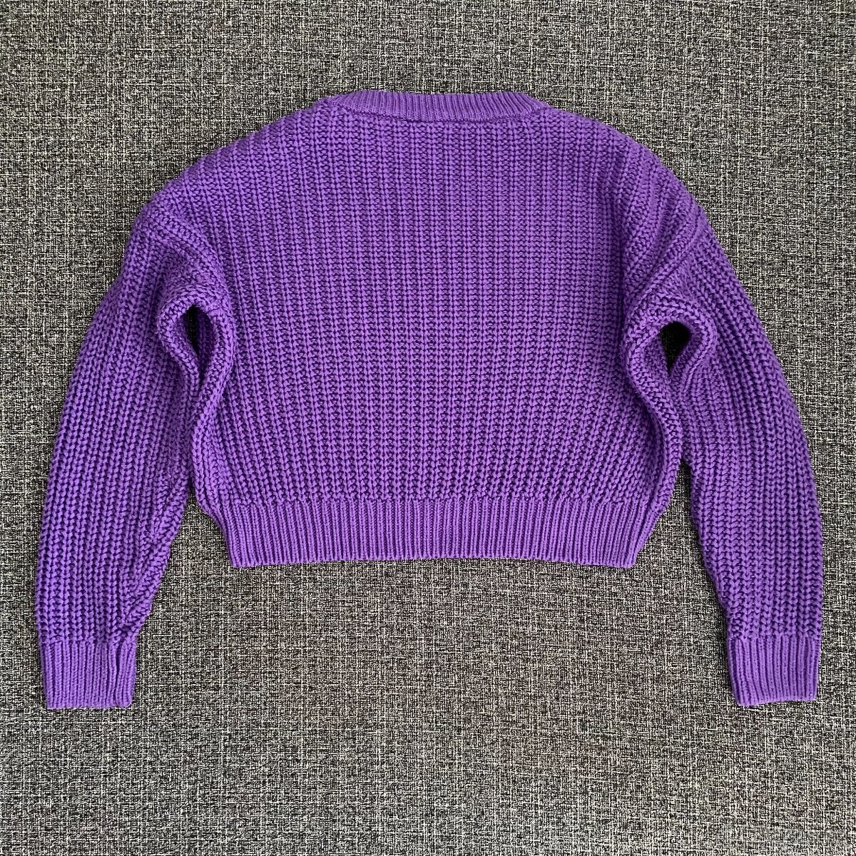 Dámský pletený crop svetr H&M vel. S - 2