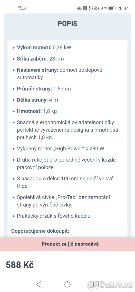 Bosch křovinořez - 2